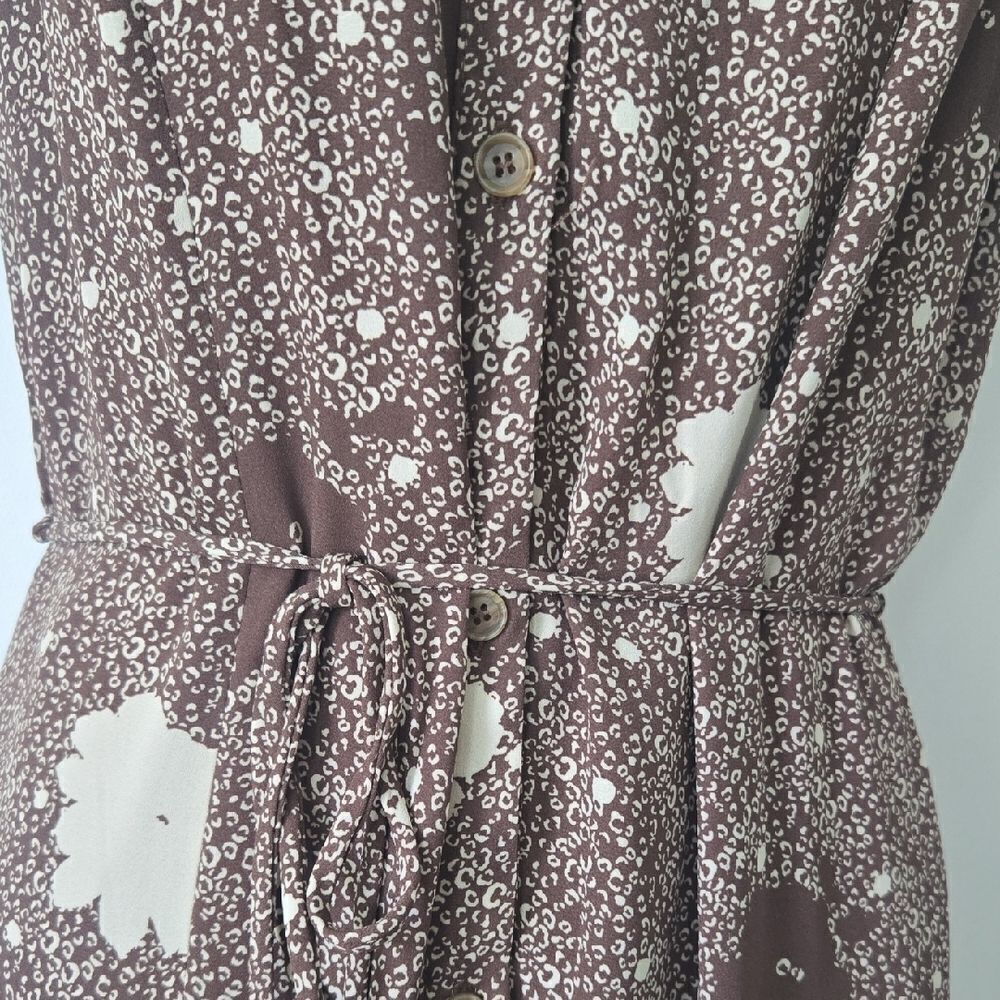 Sienna Sky Cream and Brown Spaghetti Strap Sundress - Picture 3 of 5